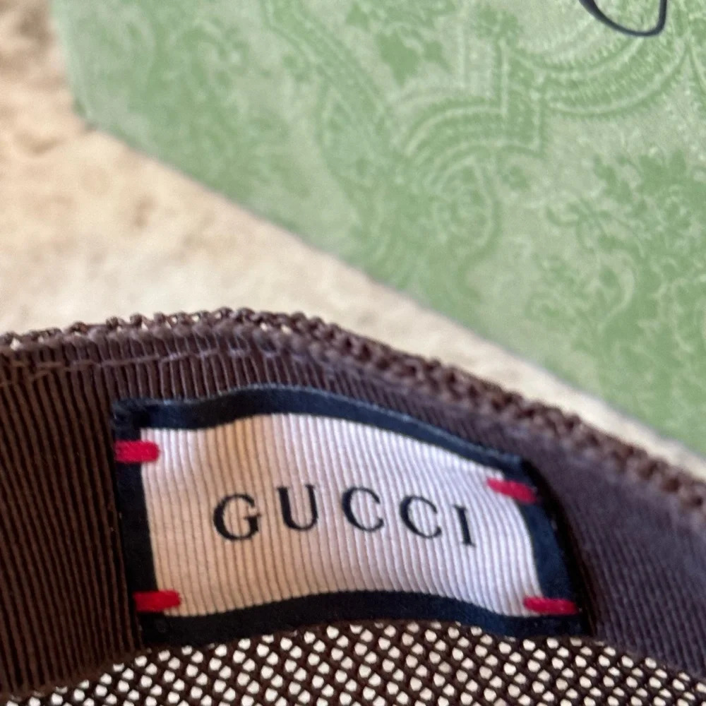 🌀Gucci Men's Brown GG Canvas Baseball Cap